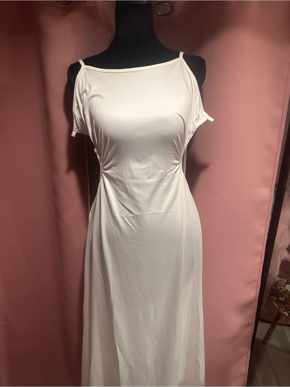 & Other Stories White One-Shoulder Maxi Dress